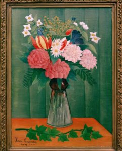 Boeket bloemen met klimop