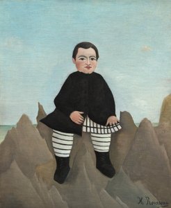 Jongen op de rotsen door Henri Rousseau