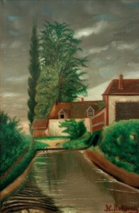 De watermolen door Henri Rousseau