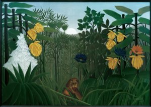 De maaltijd van de leeuw door Henri Rousseau