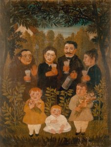Verenigde Familie door Henri Rousseau