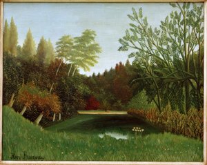 Uitzicht op het Bois de Boulogne door Henri Rousseau