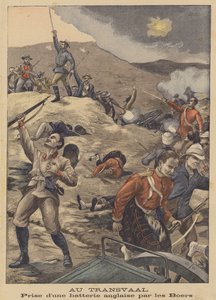 Inname van een Britse batterij door de Boeren in Zuid-Afrika door Henri Rudaux