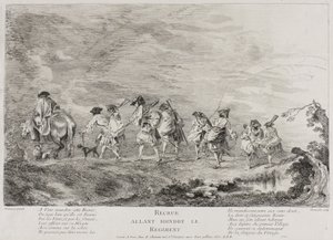 Rekruten Gaan Zich Bij het Regiment Voegen