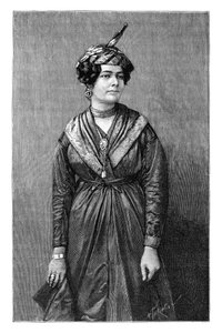 Een Martinique Creoolse vrouw, ca. 1890 door Henri Thiriat