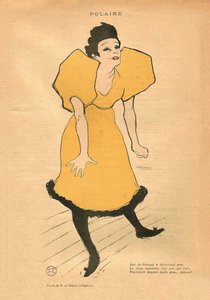 Polaire, ca. 1895 door Henri Toulouse Lautrec de