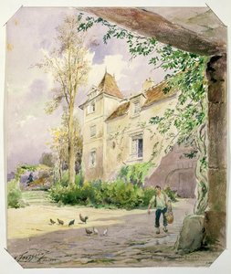 Het huis van Armande Bejart (1642-1700) in Meudon, ca. 1906