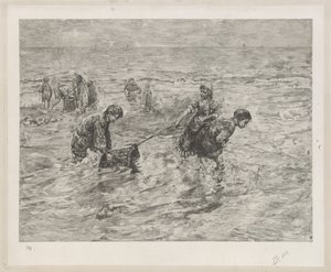 Kinderen langs de zee