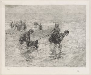 Kinderen langs de zee