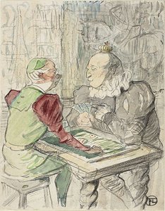 Het kaartspel van de koning, kopie, na 1895