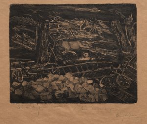De wijnoogst!: Plaats van verwoesting, 1894 door Henri de Groux