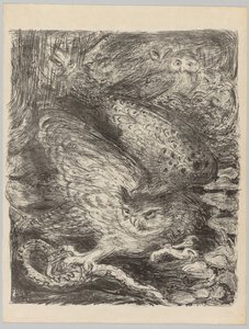 De Vintages!: Zeven uilen en een slang, ca. 1900 door Henri de Groux