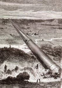 Het gigantische ruimtekanon van J.T. Maston door Henri de Montaut