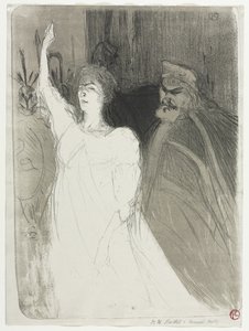 Een Prinselijke Idylle, Clara Ward door Henri de Toulouse-Lautrec