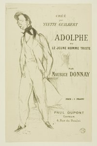 Adolphe—De Trieste Jonge Man door Henri de Toulouse-Lautrec