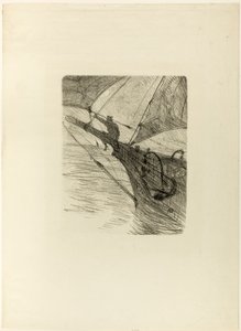 Op zee bij nacht, uit Mélodies de Désiré Dihau door Henri de Toulouse-Lautrec