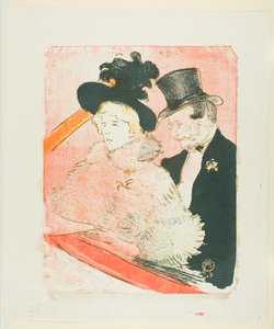 Op het concert door Henri de Toulouse-Lautrec