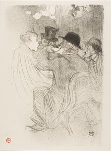 Bij de Moulin Rouge: Een Rude! Een Echte Rude! door Henri de Toulouse-Lautrec