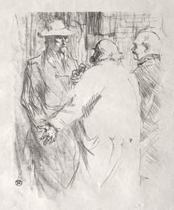 Aan de Voet van de Sinaï: Clemenceau in Busk door Henri de Toulouse-Lautrec