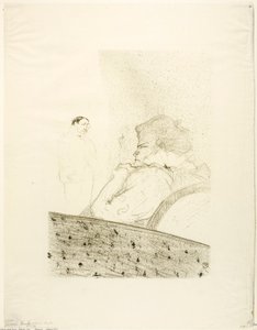 Brandès in haar doos door Henri de Toulouse-Lautrec