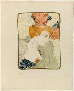Borstbeeld van juffrouw Marcelle Lender door Henri de Toulouse-Lautrec