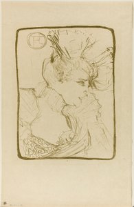 Buste van Juffrouw Marcelle Lender door Henri de Toulouse-Lautrec
