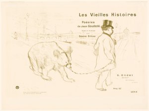 Omslag en frontispice voor Les Vieilles Histoires door Henri de Toulouse-Lautrec