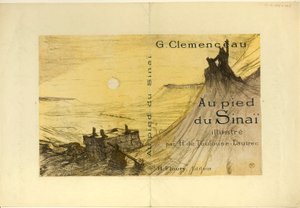 Omslag voor Au pied du Sinaï door Henri de Toulouse-Lautrec