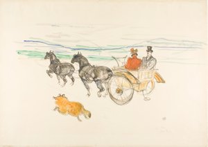 Dubbelspan door Henri de Toulouse-Lautrec