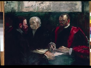 Examen aan de Faculteit Geneeskunde, Parijs door Henri de Toulouse Lautrec