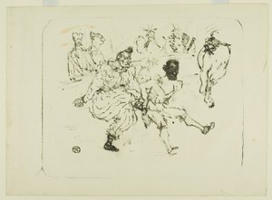 Footit en Chocolat door Henri de Toulouse-Lautrec
