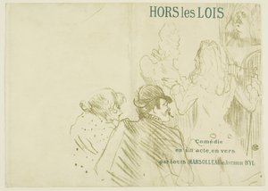 Hulde aan Molière door Henri de Toulouse-Lautrec