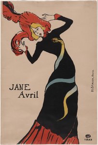 Jane Avril door Henri de Toulouse-Lautrec