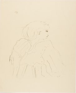 Jane Hading, uit Treize Lithographies door Henri de Toulouse-Lautrec