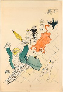 De Woedende Koe door Henri de Toulouse-Lautrec