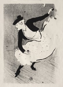 Café-concert: Edmée Lescot door Henri de Toulouse-Lautrec