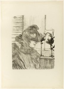 Le Margoin (Mademoiselle Louise Blouet) door Henri de Toulouse-Lautrec