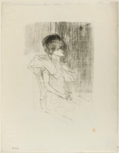 Zittende Lener door Henri de Toulouse-Lautrec