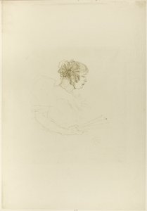 Luce Myrès, in Profiel door Henri de Toulouse-Lautrec
