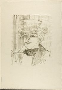 Madame Réjane door Henri de Toulouse-Lautrec