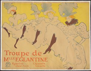 De Troupe van Mademoiselle Eglantine door Henri de Toulouse-Lautrec