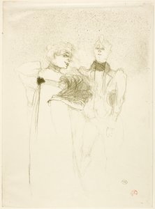 Mademoiselle Lender, in Madam Satan door Henri de Toulouse-Lautrec