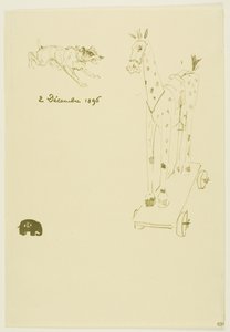 Menu Sylvain door Henri de Toulouse-Lautrec