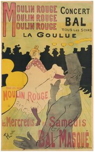 Moulin Rouge, La Goulue door Henri de Toulouse-Lautrec