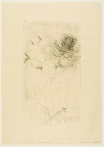 Oude Man en Jong Meisje door Henri de Toulouse-Lautrec