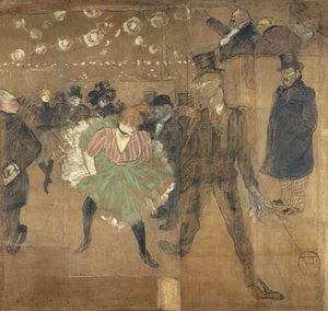 Panneaux voor de barak van de Goulue, op de Foire du Trône in Parijs door Henri de Toulouse-Lautrec