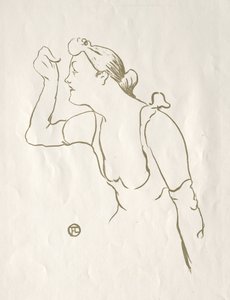 Paula Brébion door Henri de Toulouse-Lautrec