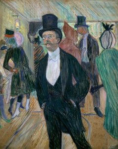 Portret van Henri Fourcade (Monsieur Henri Fourcade op het bal) door Henri de Toulouse Lautrec