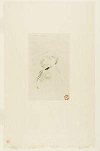 Portret van een Man door Henri de Toulouse-Lautrec