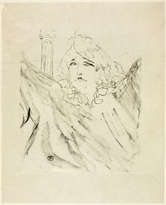 Sarah Bernhardt, uit Treize Lithographies door Henri de Toulouse-Lautrec